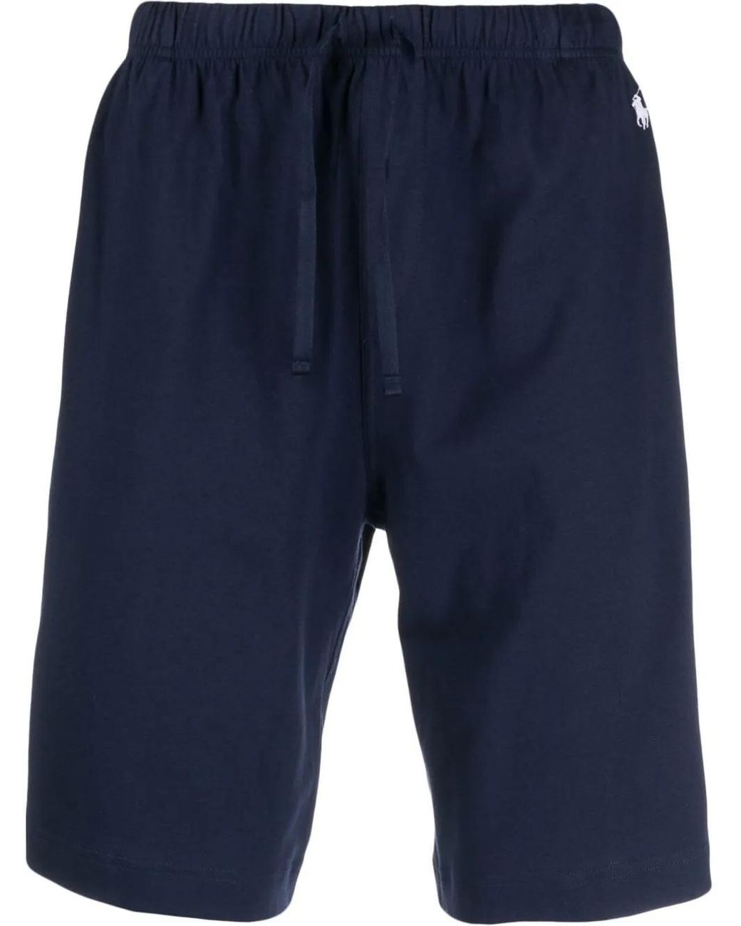 Polo Ralph Lauren Blue Polo Pony Cotton Track Shorts for men