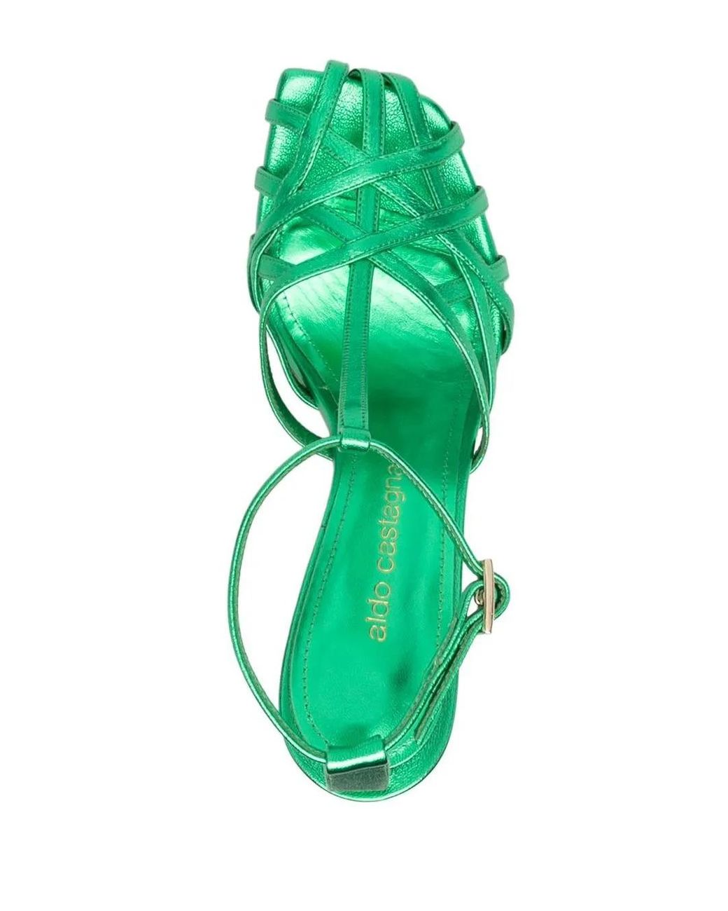 Castagna Green Lidia Caged Sandals