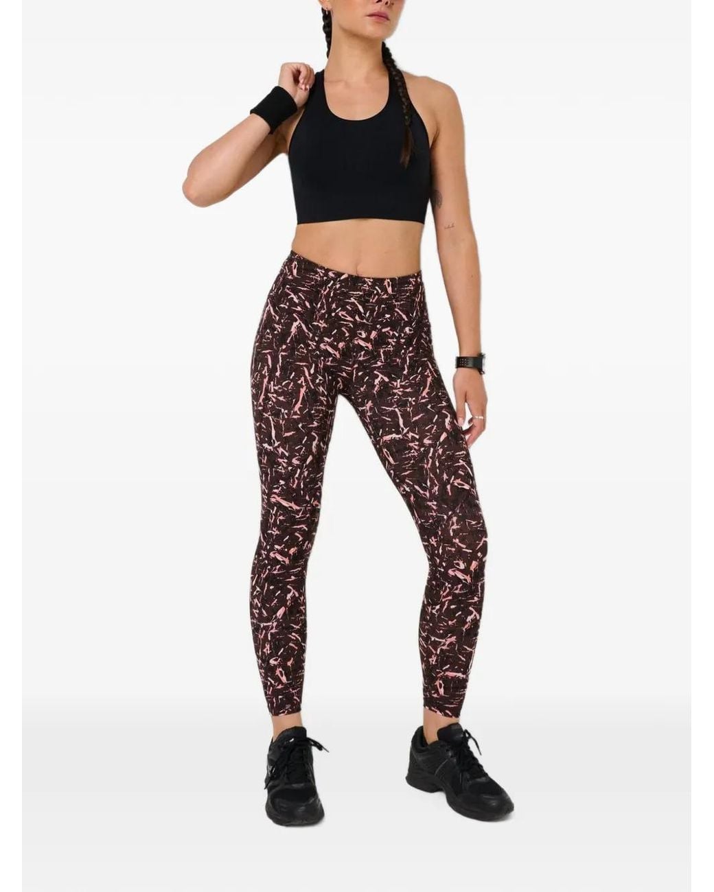 Sweaty Betty Power Workout Abstract-Print Leggings in Red | Lyst