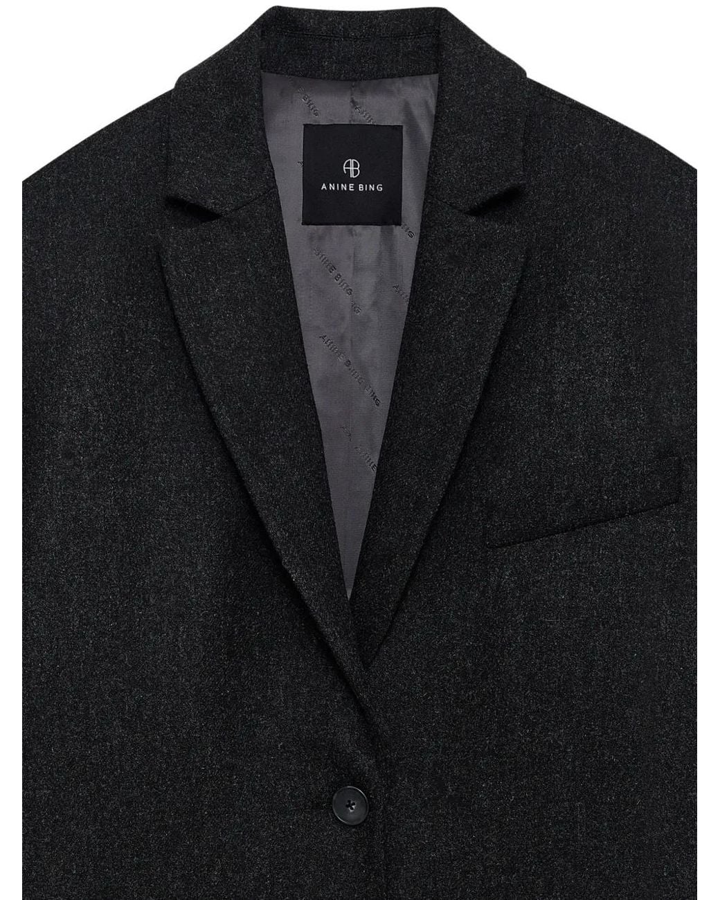 Anine Bing Black Quinn Blazer