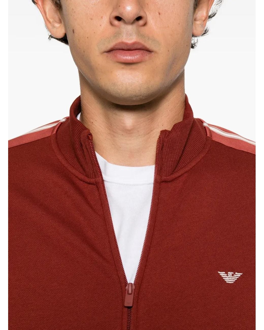 Emporio Armani Logo-Embroidered Zip-Up Tracksuit for men