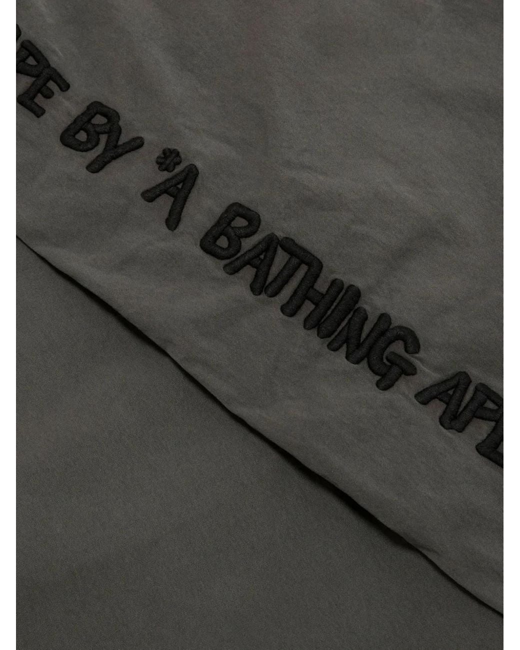 Bermudas Con Parche Del Logo Aape By A Bathing Ape de hombre de color Gray