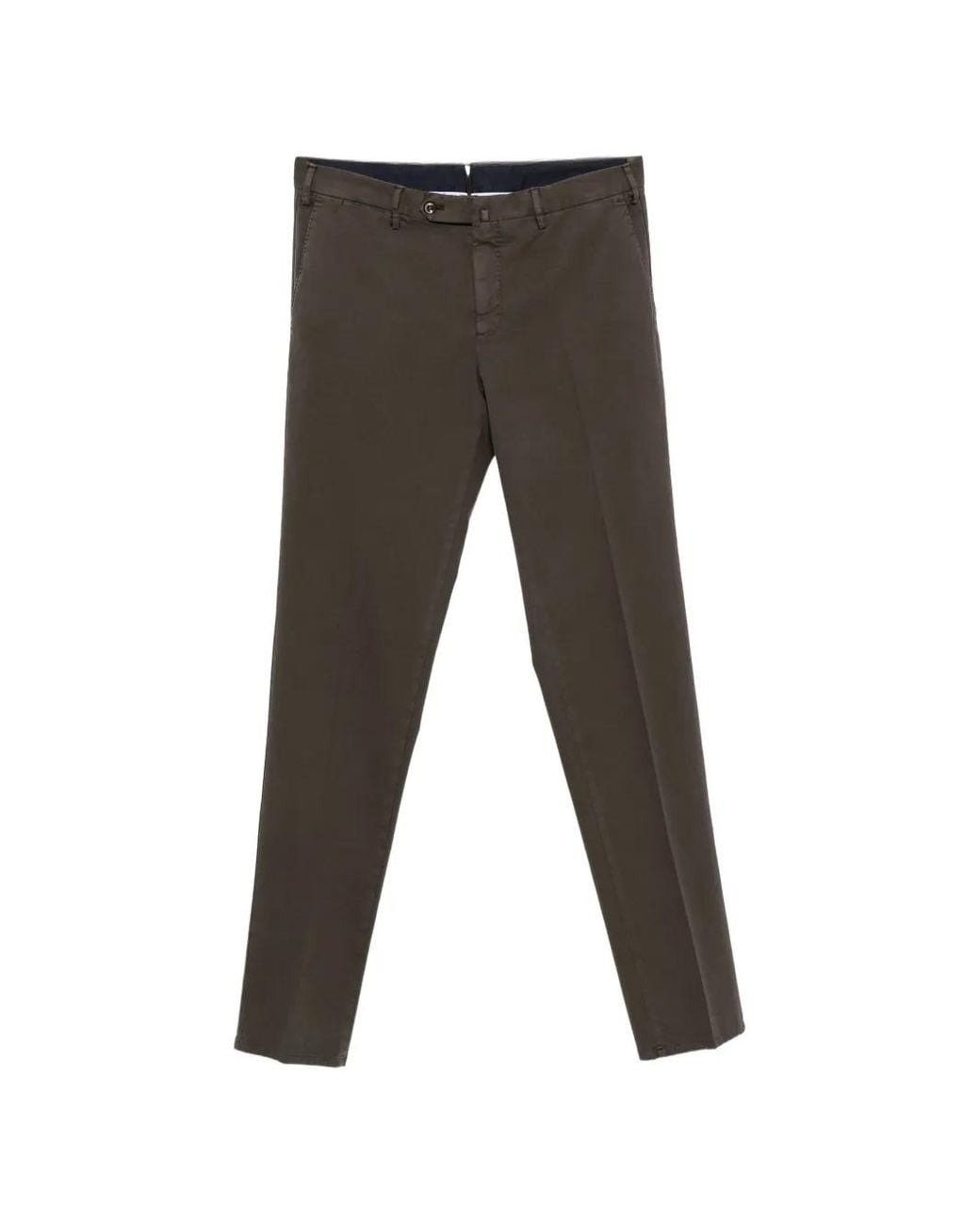 PT Torino Black Slim-Fit Trousers for men