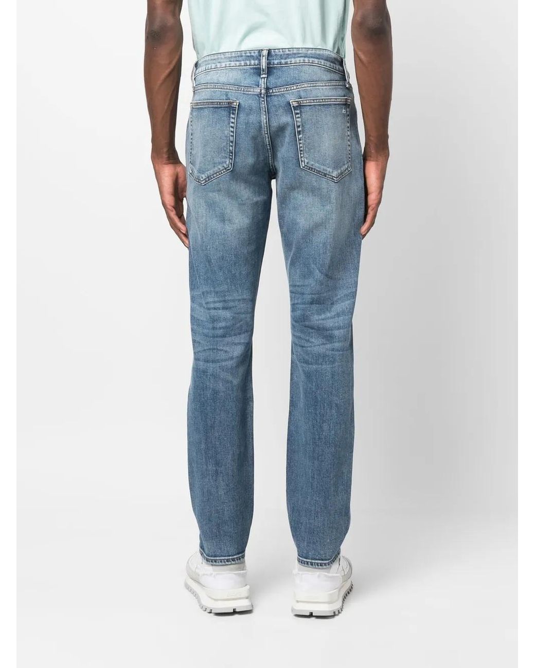 Rag & Bone Blue Straight-Leg Jeans for men