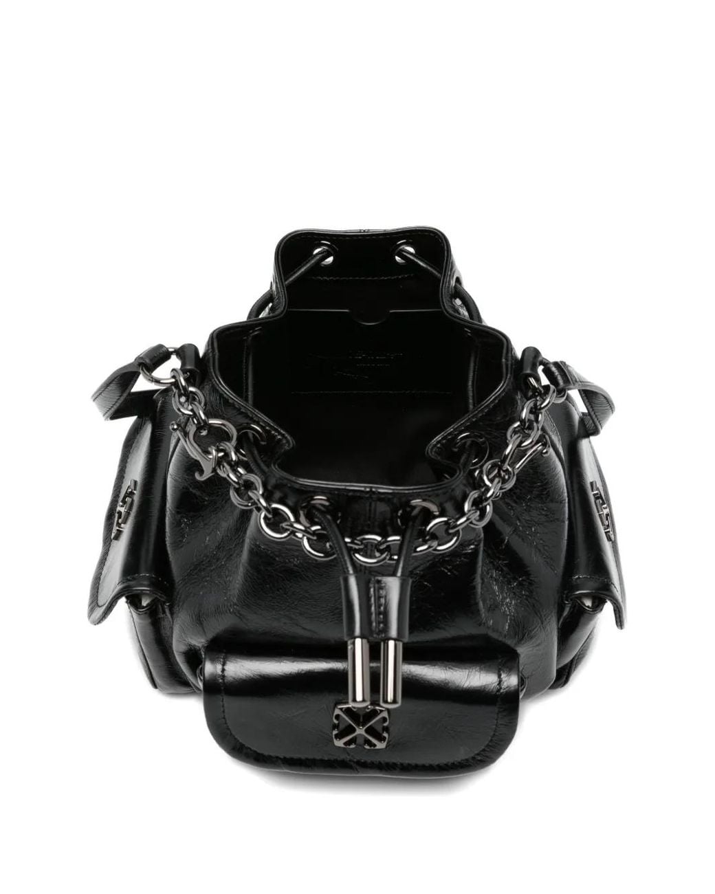 Off-White c/o Virgil Abloh Black Sac Seau Dumbo.B À Détail De Chaîne