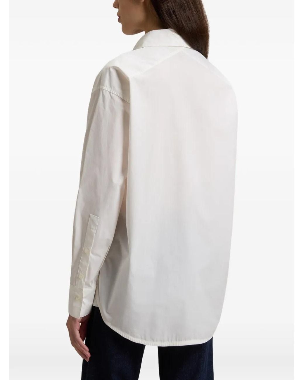 Woolrich White Classic Pocket Cotton Shirt