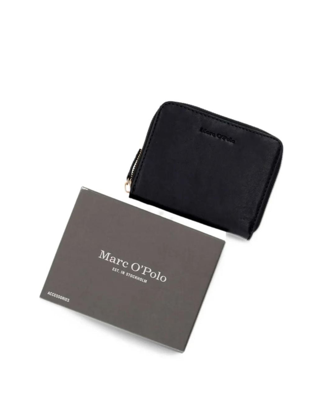 Marc O' Polo Black Ellis Logo-Debossed Leather Wallet