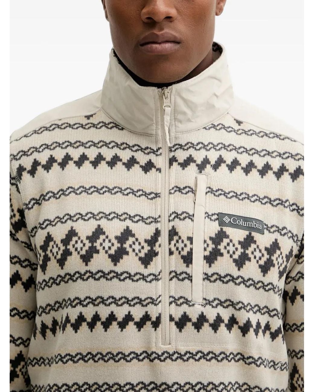 Columbia Gray Sweater Weather Iii Half-Zip Sweater for men