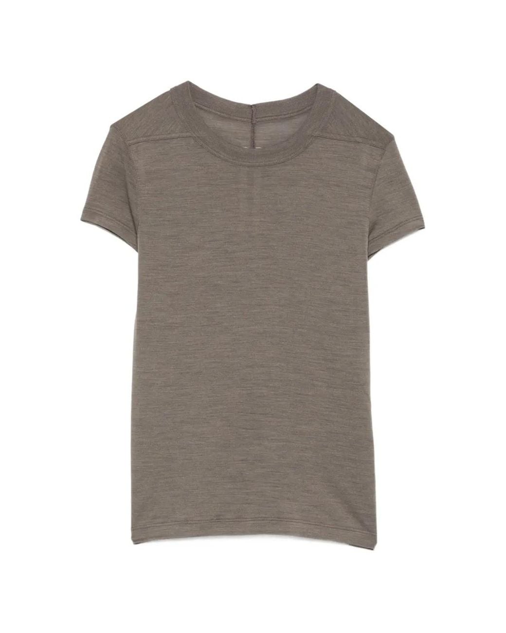 Rick Owens Gray Short-Sleeves T-Shirt