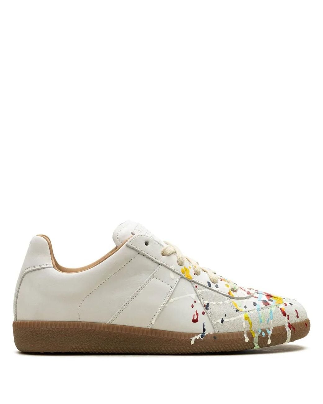 Maison Margiela White Paint Replica Sneakers