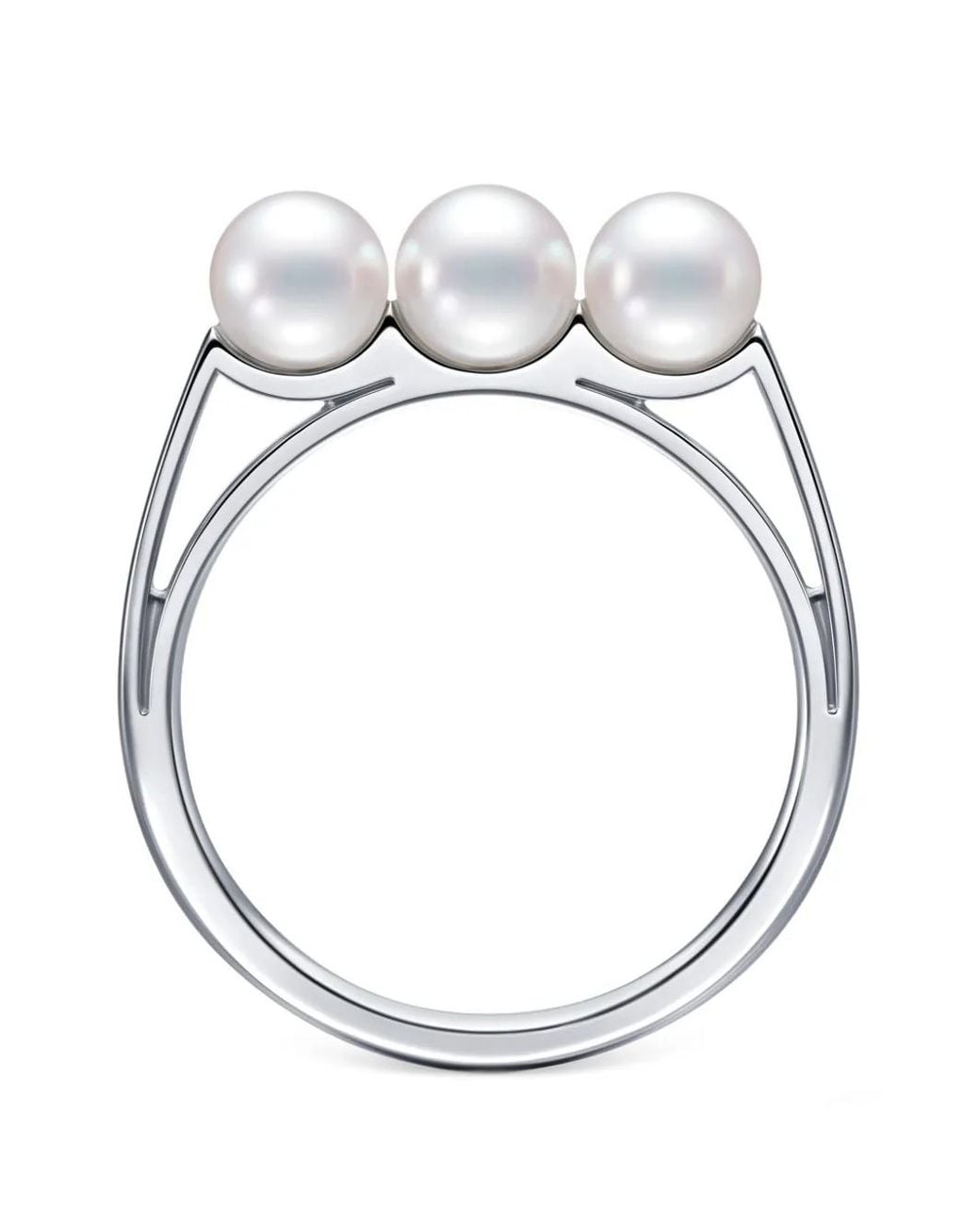 Tasaki Black Balance Light Pearl Ring
