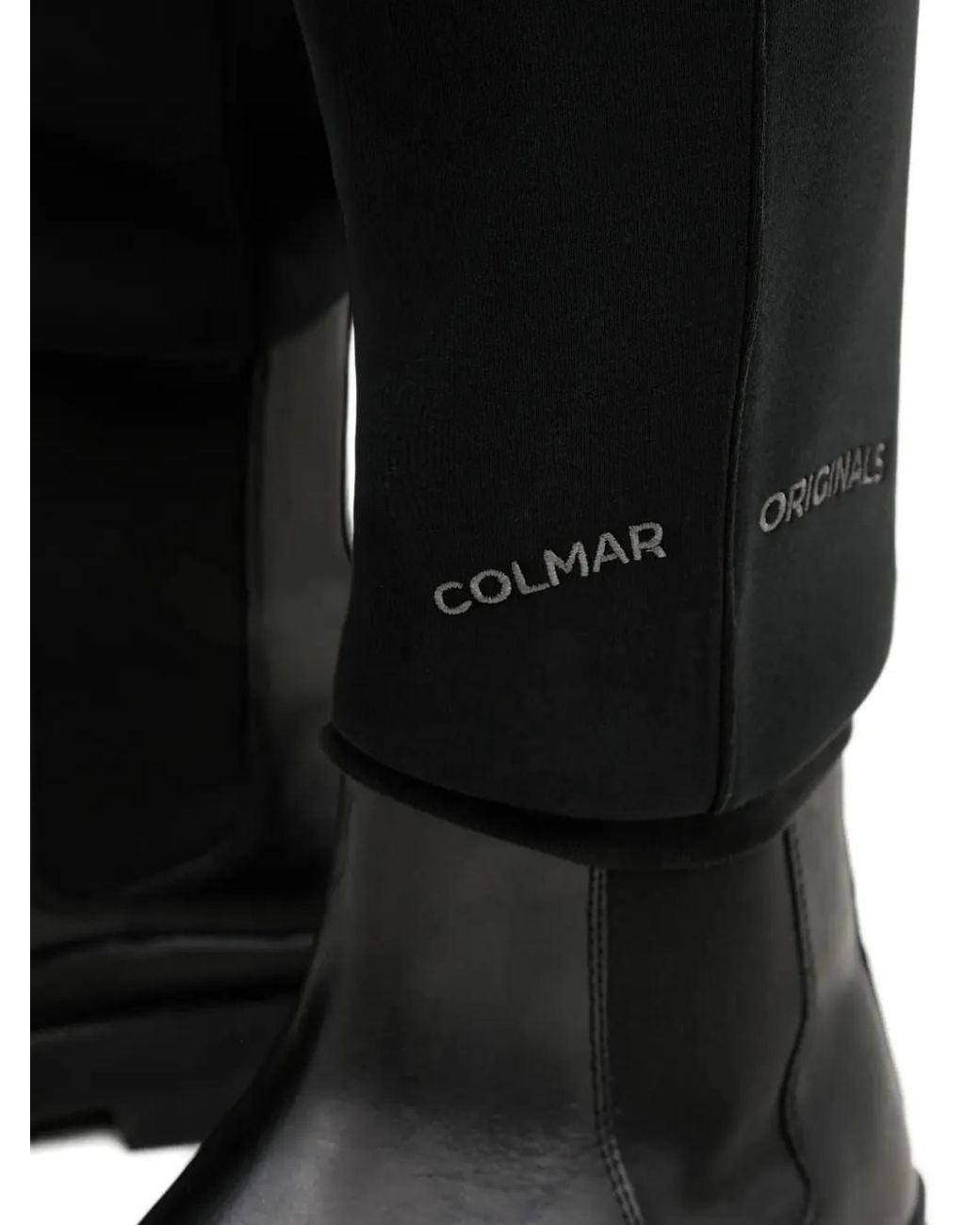 Colmar Black Logo-Embroidered Track Pants for men