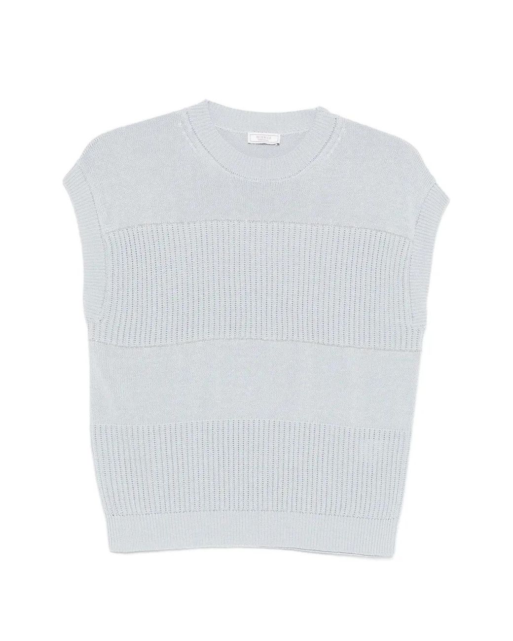 Peserico Geribbelde Top in het White