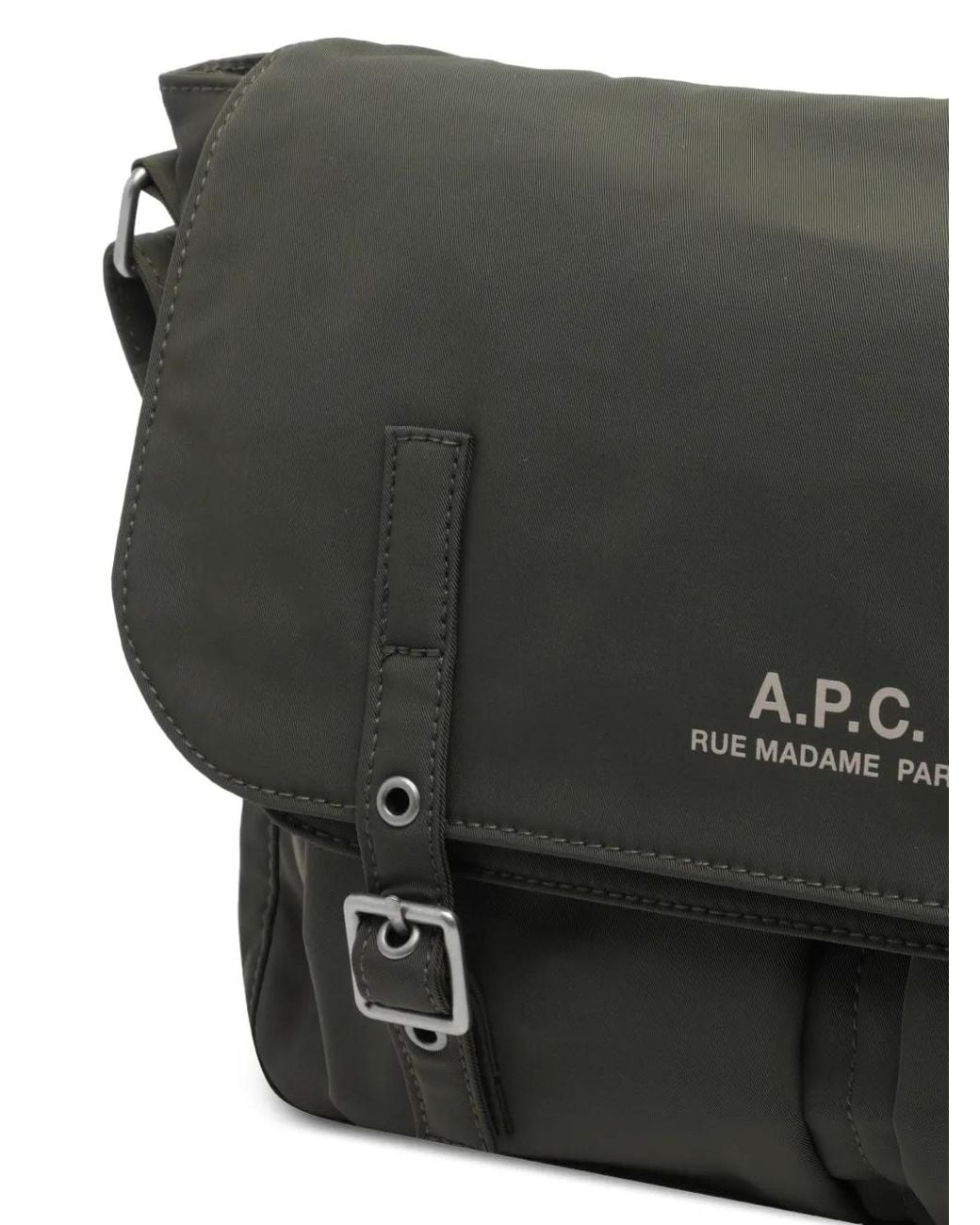 A.P.C. Gray Archive Messenger Bag for men