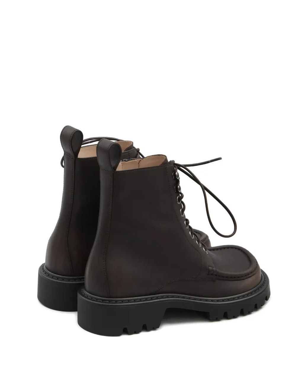 Loewe Black Lace-Up Ankle Boots for men