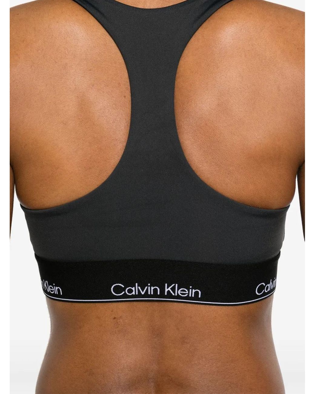 Calvin Klein Black Reggiseno Sportivo Medio Impatto