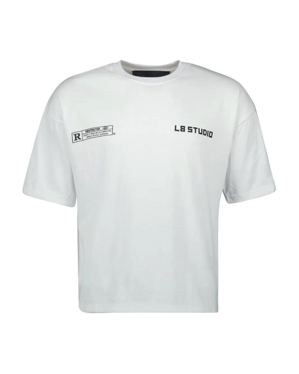 L8 Studio White Cupidon Cotton T-Shirt for men