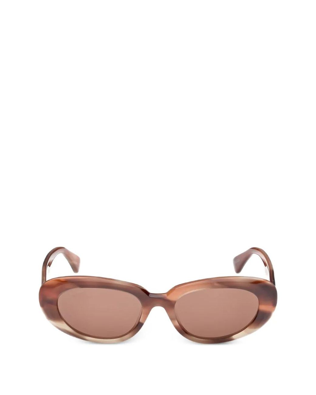 Max Mara Eyewear Pink Oval-Frame Sunglasses