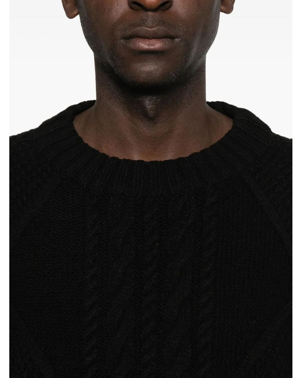 Pull En Maille Ajourée Juun.J pour homme en coloris Black