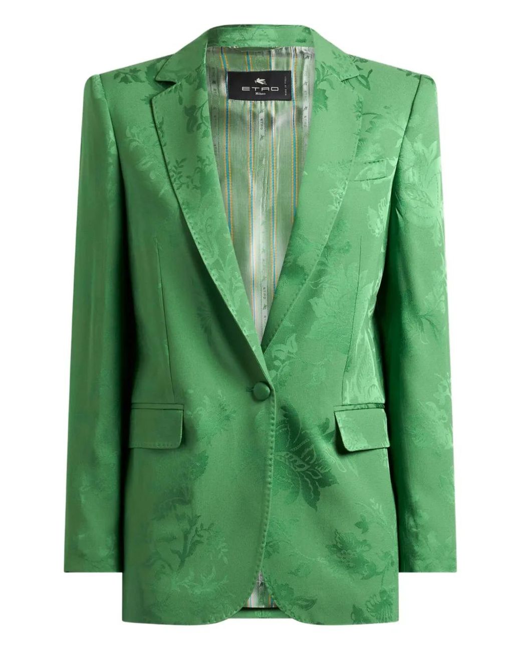 Etro Green Double Breasted Jacket