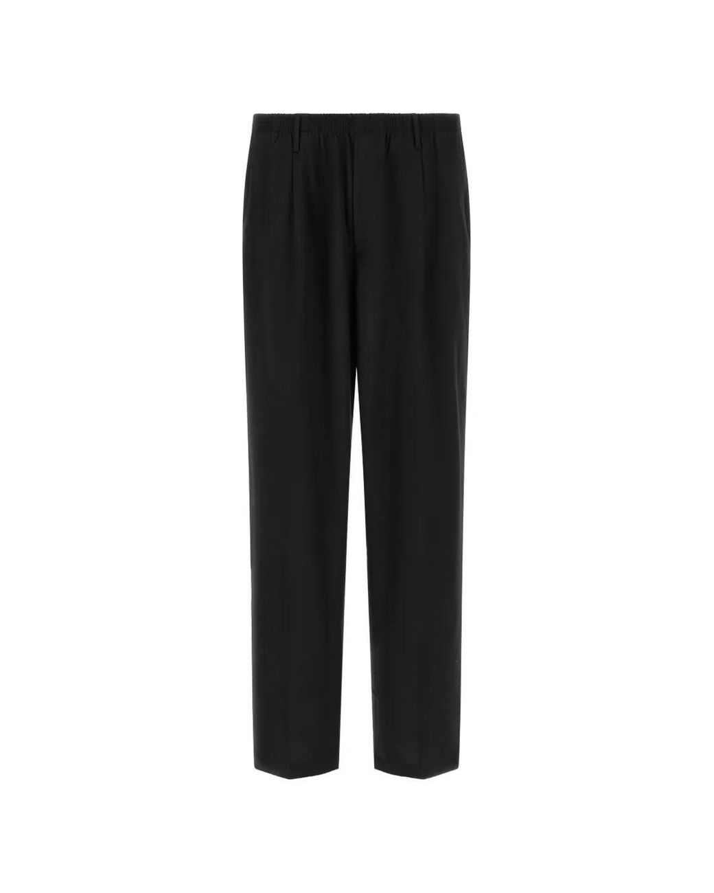 Cellar Door Black Ezio Pleated Trousers for men