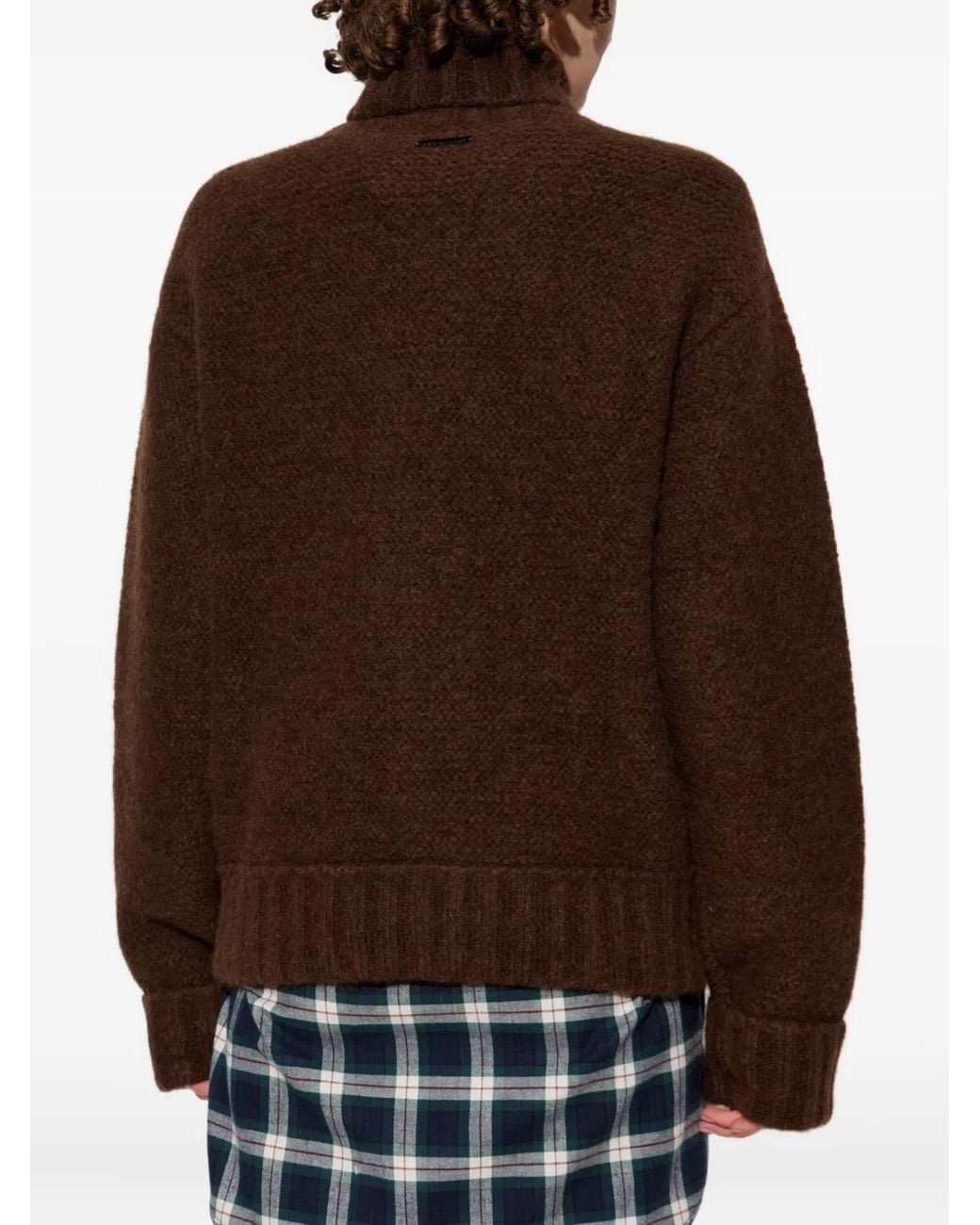 DSquared² Brown Roll-Neck Sweater