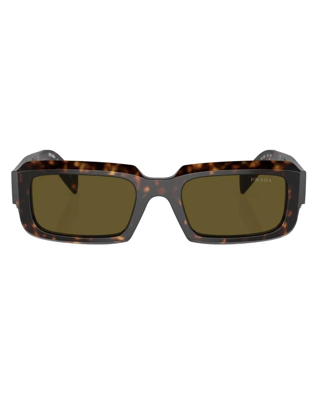 Prada Brown Sonnenbrille mit eckigem Gestell