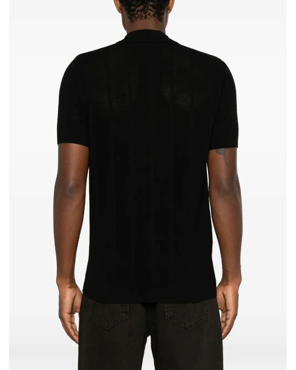 Karl Lagerfeld Black Button-Up Shirt for men