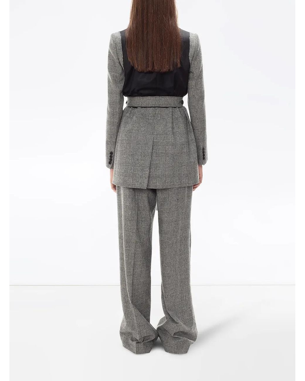 J.W. Anderson Gray Belted Patchwork Jacket