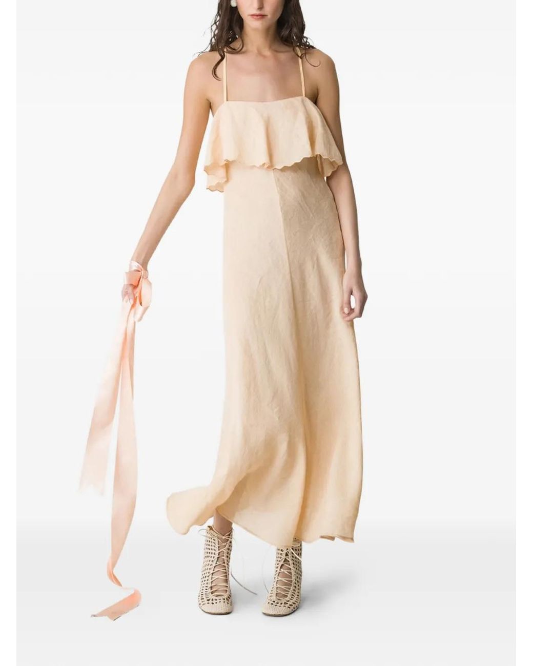 Forte_forte White Linen Maxi Dress