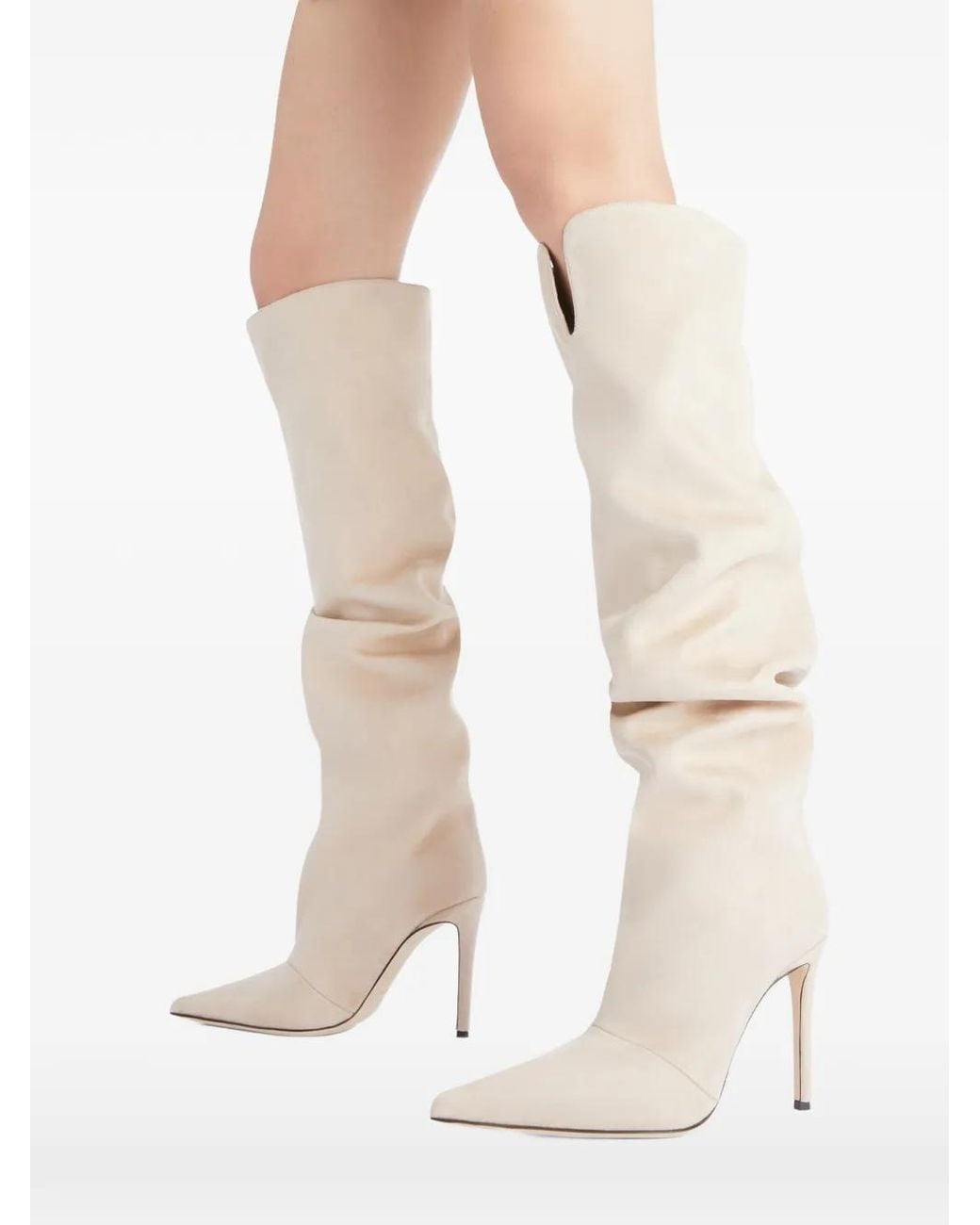Giuseppe Zanotti White Gala Over-The-Knee Boots