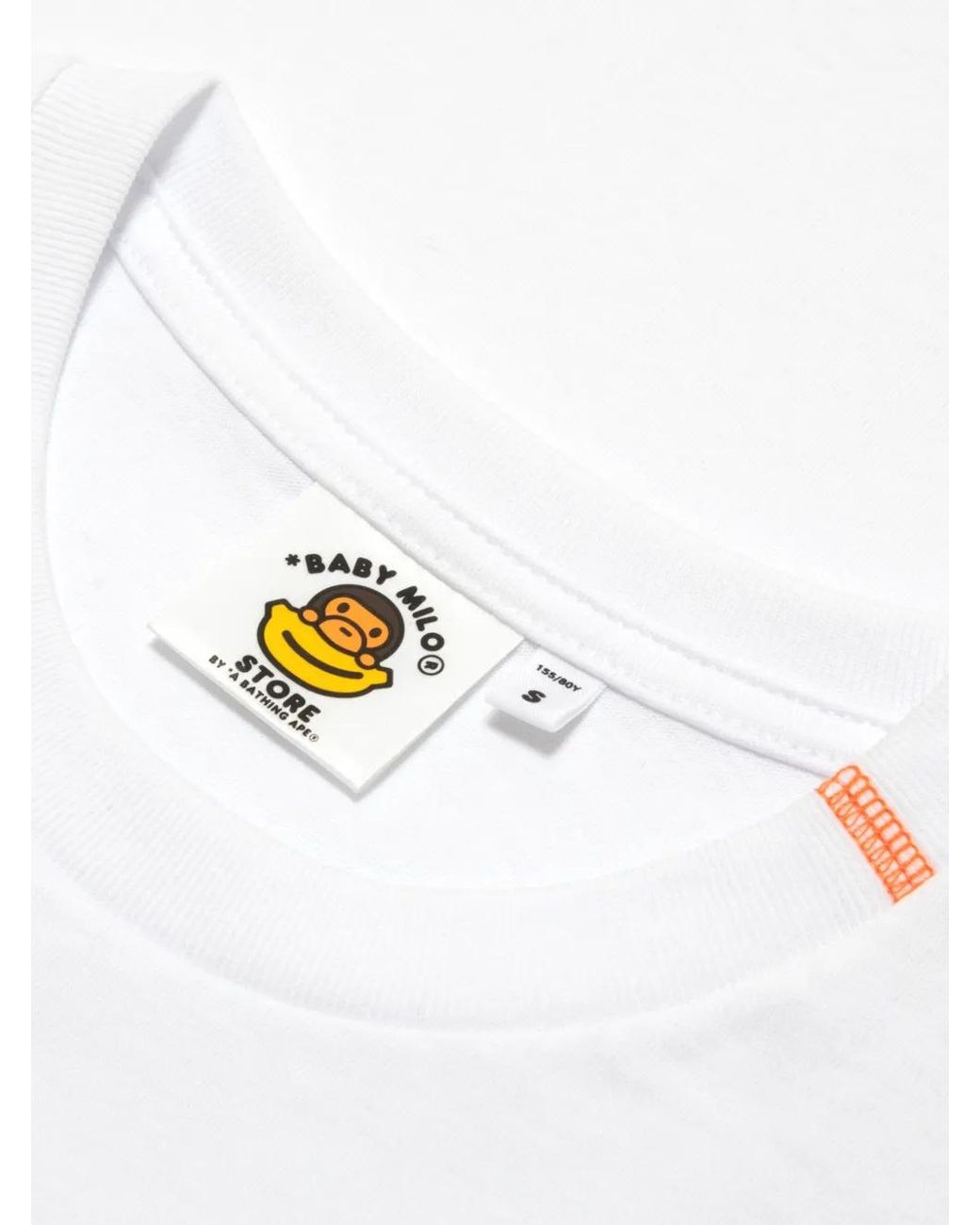 *BABY MILO® STORE BY *A BATHING APE® White Graphic-Print T-Shirt