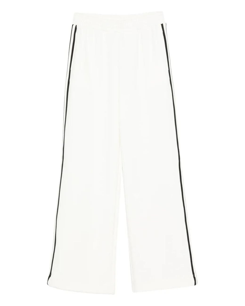 Twinset White Side-Stripe Pants