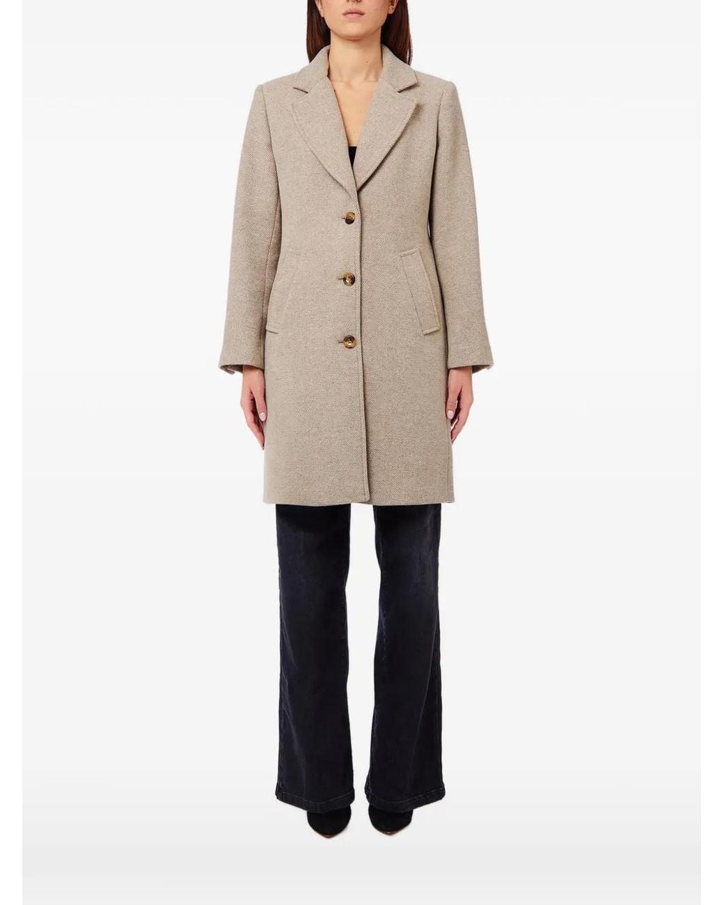 Liu Jo Natural Midi Coat