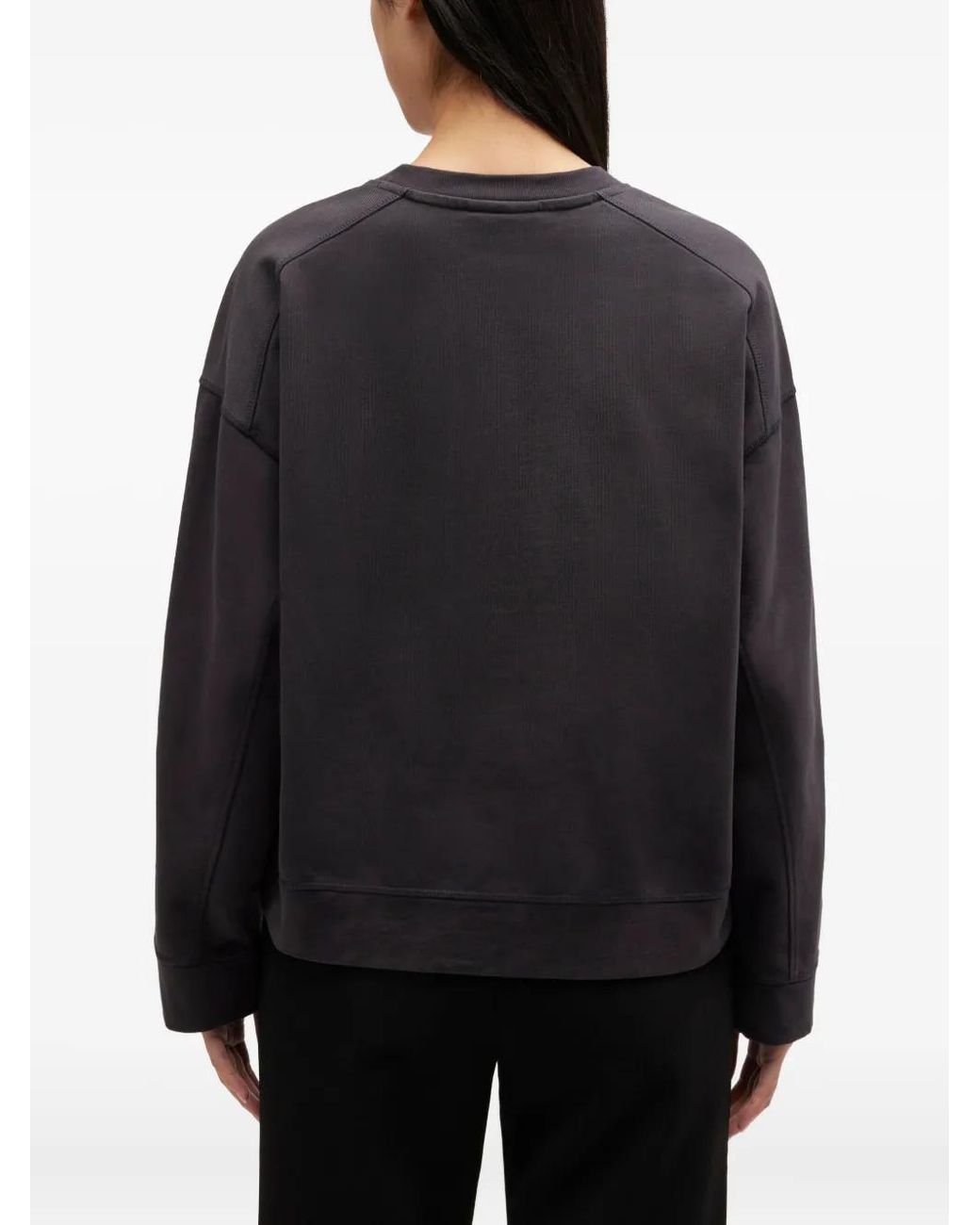 Ganni Black Isoli Jersey Sweatshirt