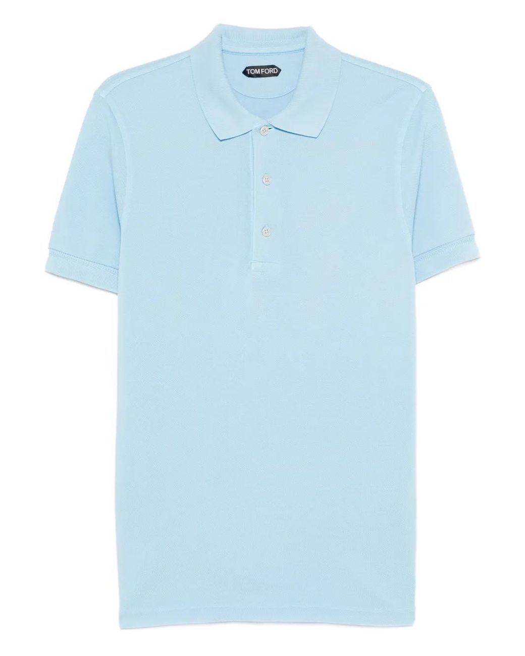 Tom Ford Blue Solid Polo for men
