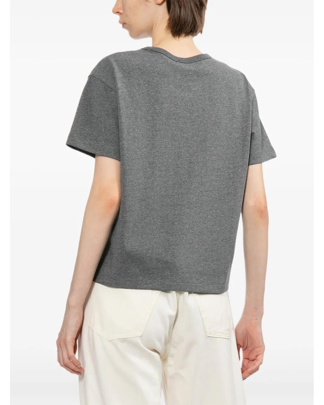 A.P.C. Gray T-Shirt À Logo Imprimé