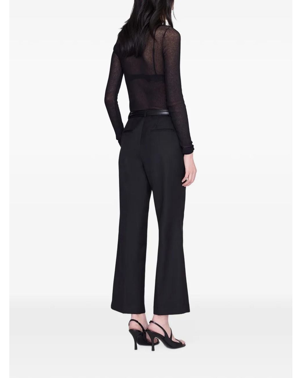 Anine Bing Black Amal Trousers