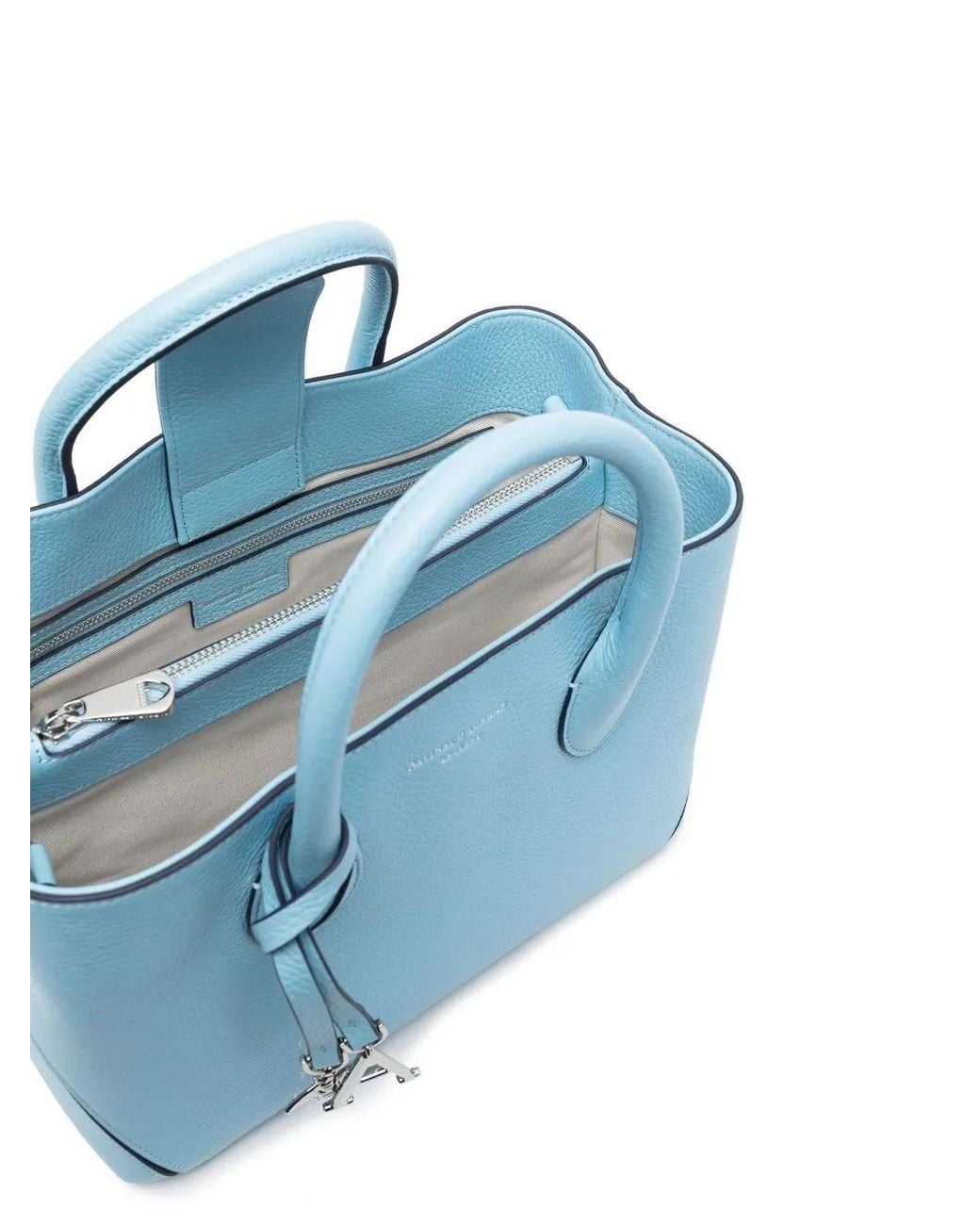 Aspinal Blue London Azure Midi Tote-Bag