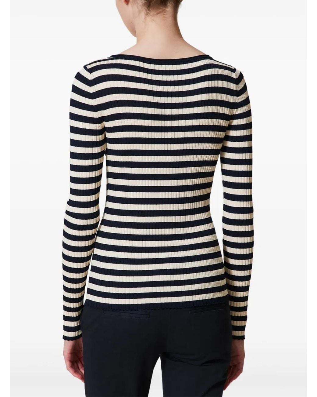 Pull À Rayures Twinset en coloris Black