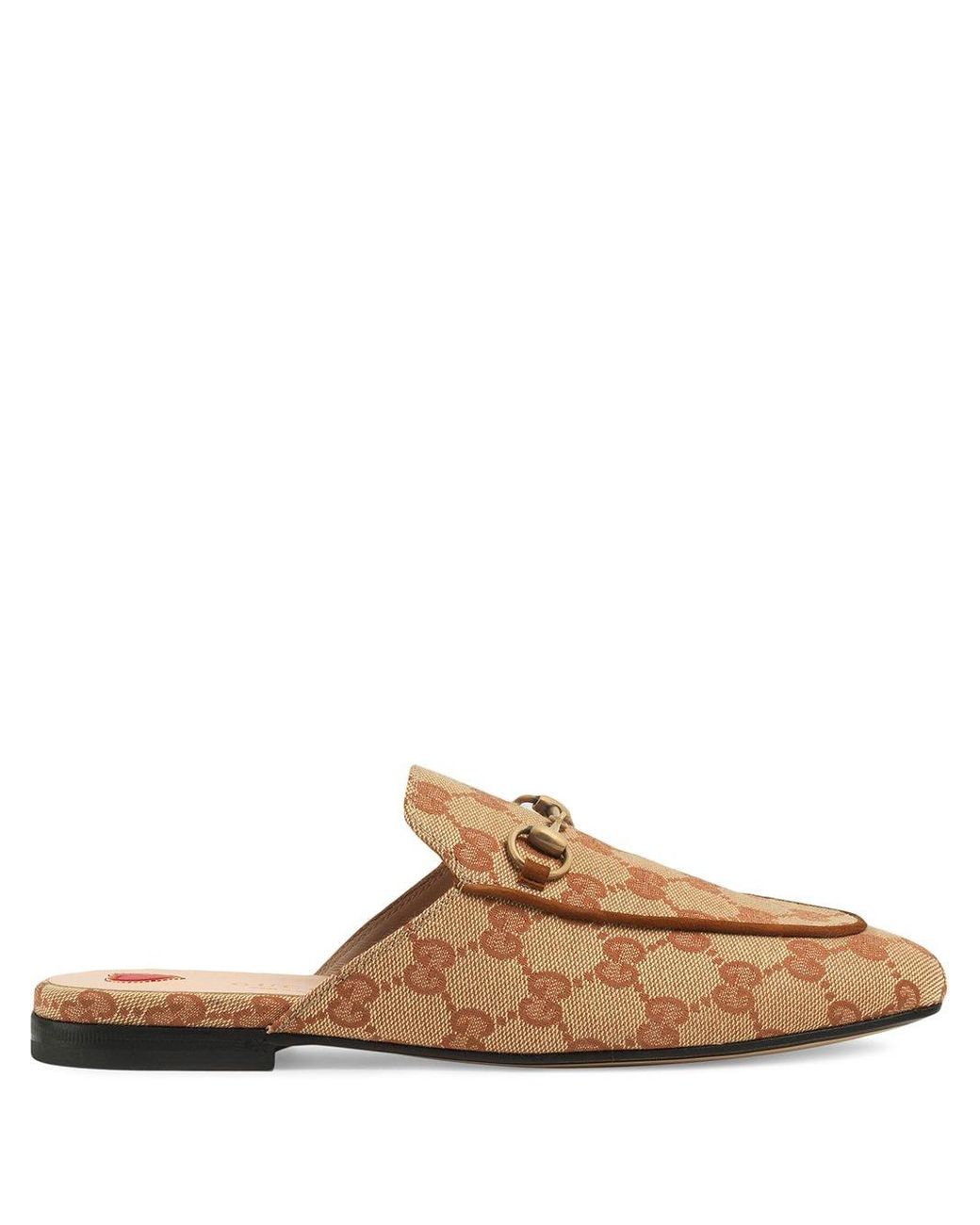 gucci canvas mules