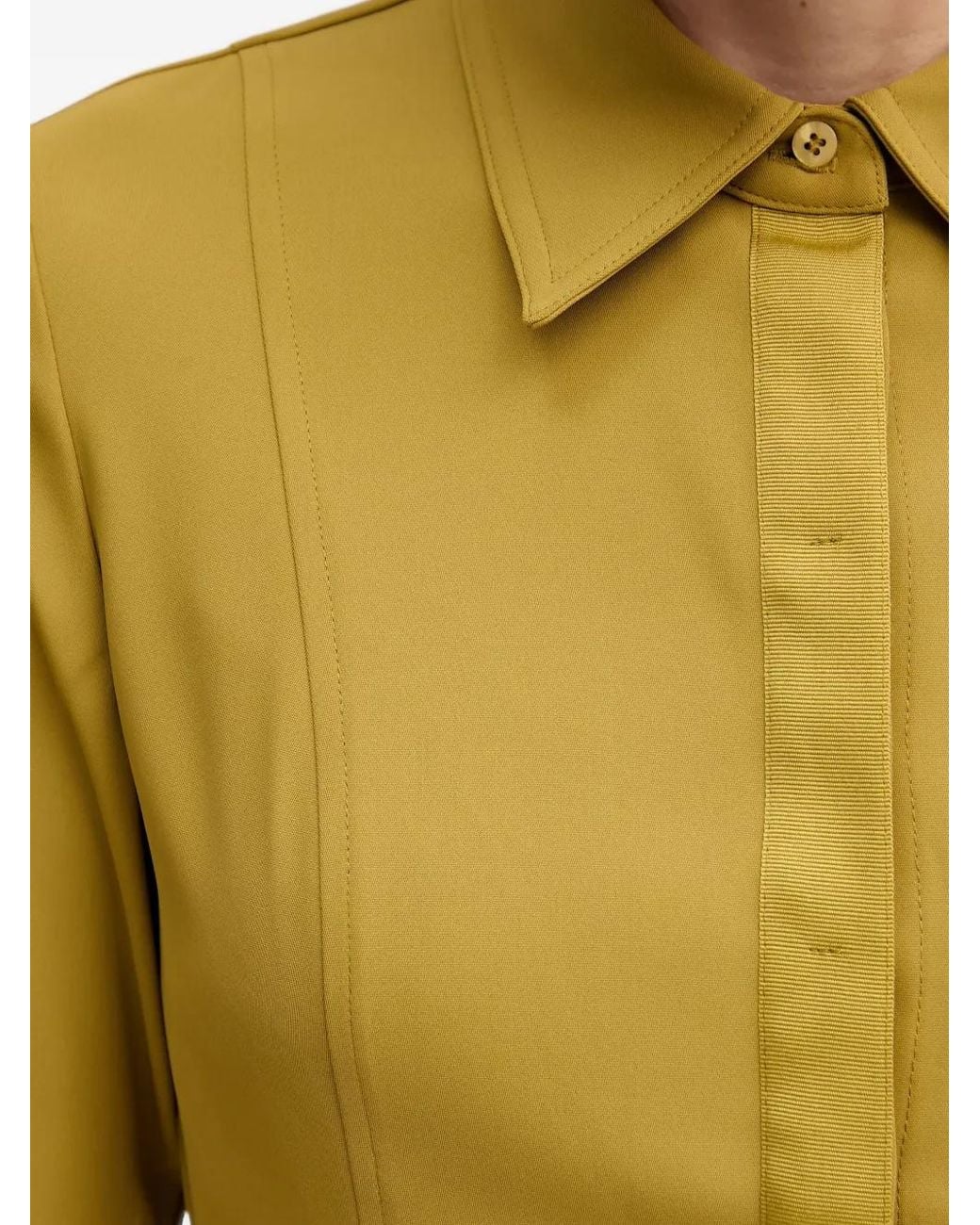 Sisley Yellow Long-Sleeve Shirt
