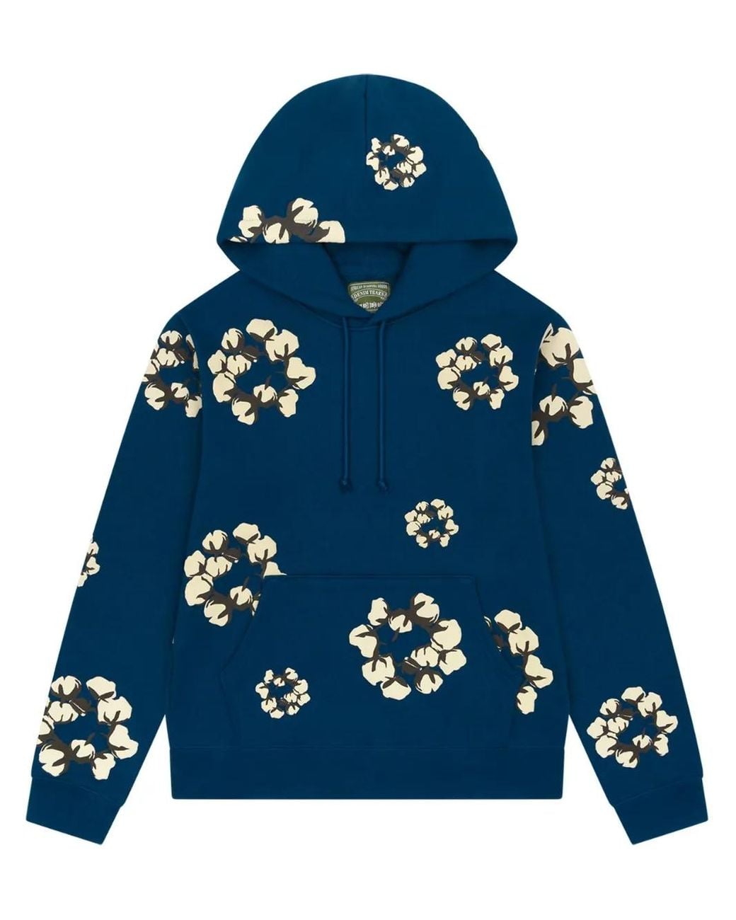 DENIM TEARS Blue Cactus Tears Wreath Hoodie for men