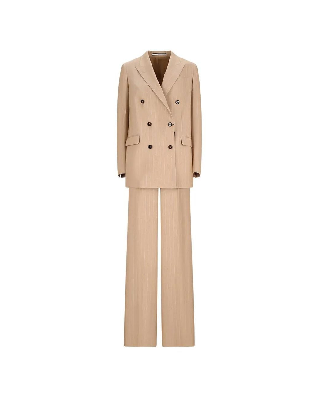 Tagliatore Natural Pinstripe Double-Breasted Blazer