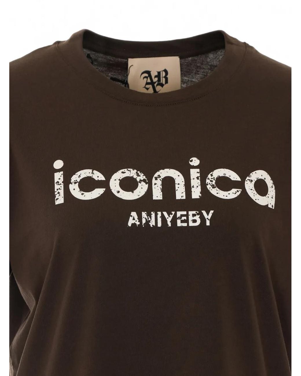 Aniye By Black Logo-Print Crew-Neck T-Shirt