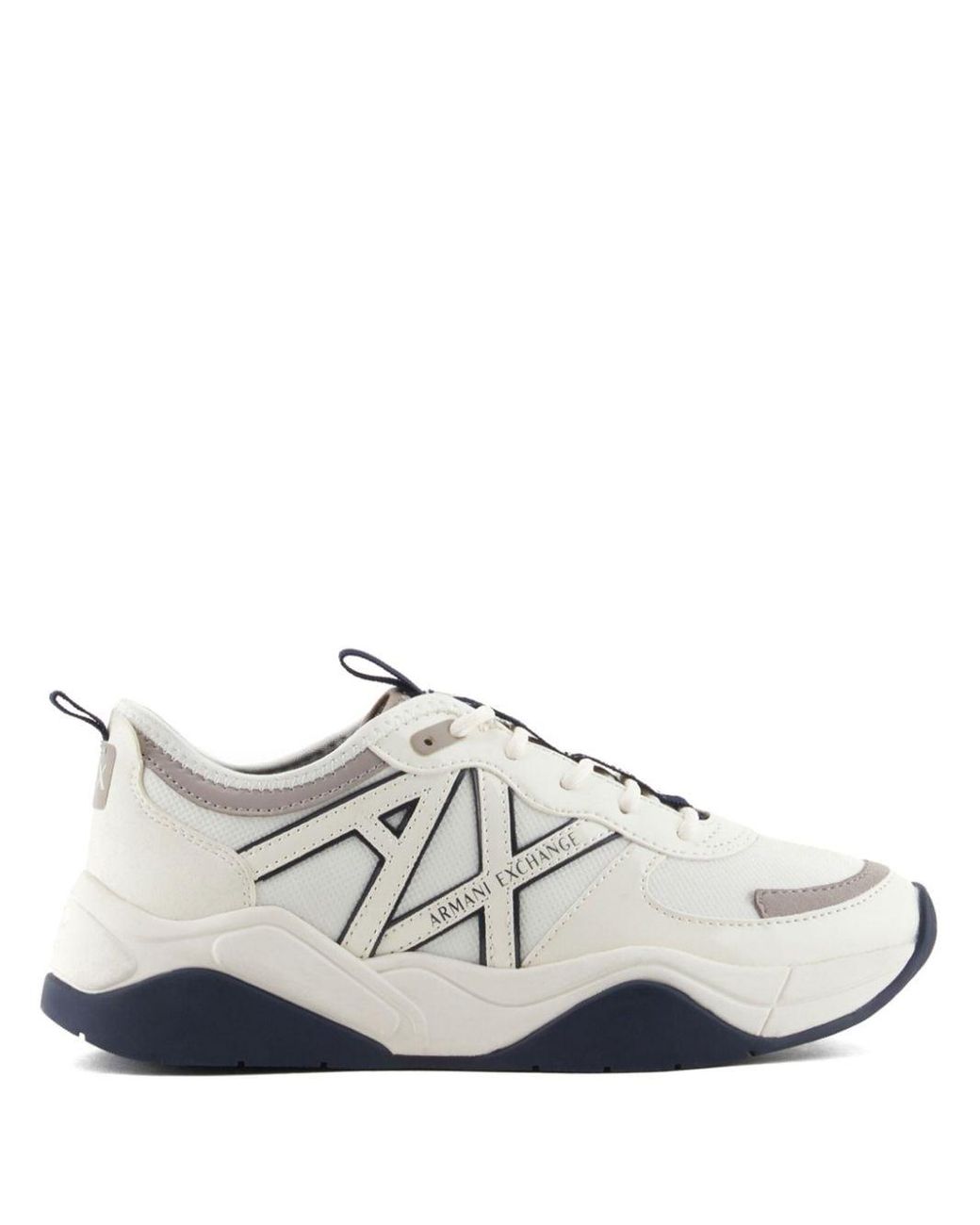 armani exchange retro logo sneakers