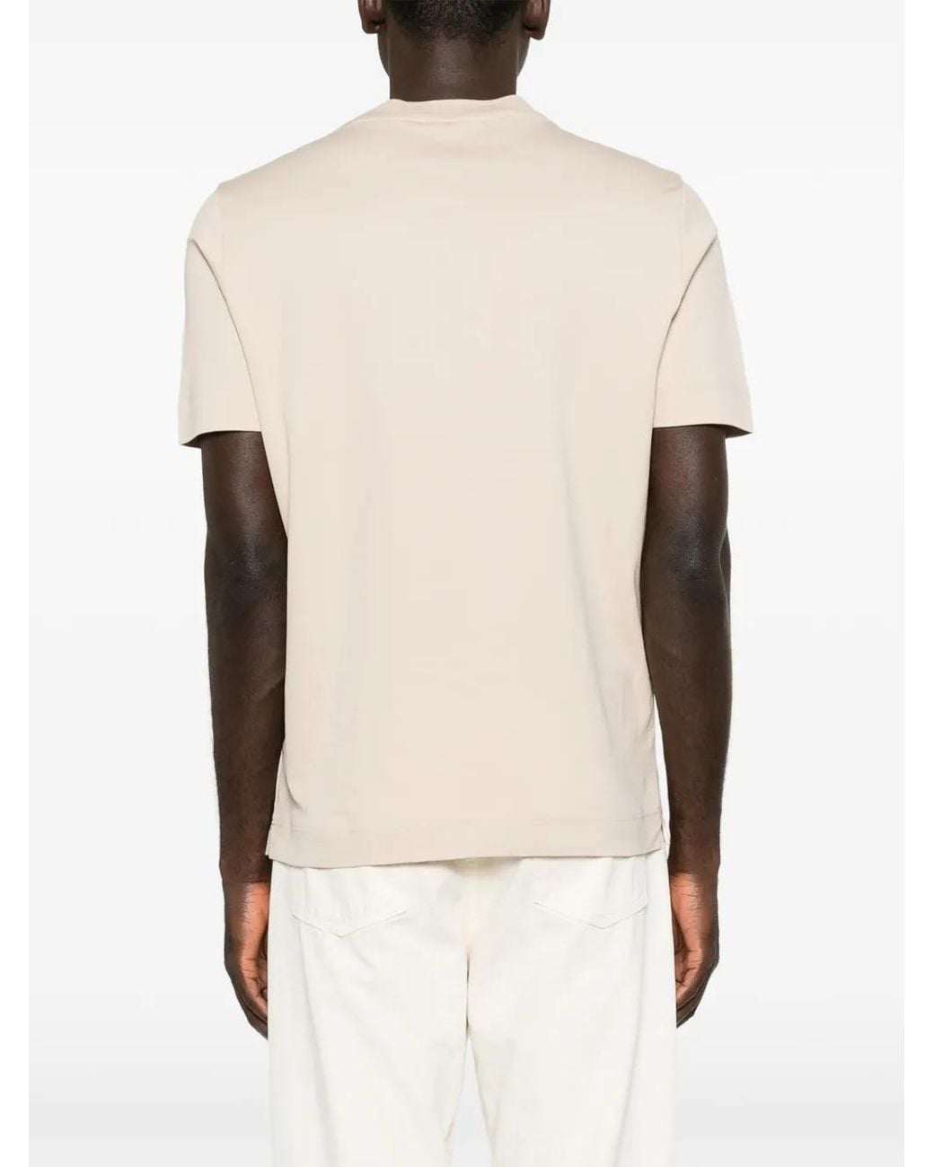 Gran Sasso White Crew-Neck T-Shirt for men