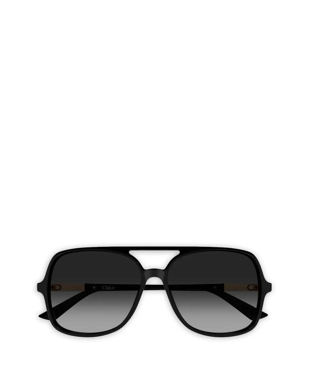 Chloé Black Getönte Pilotenbrille