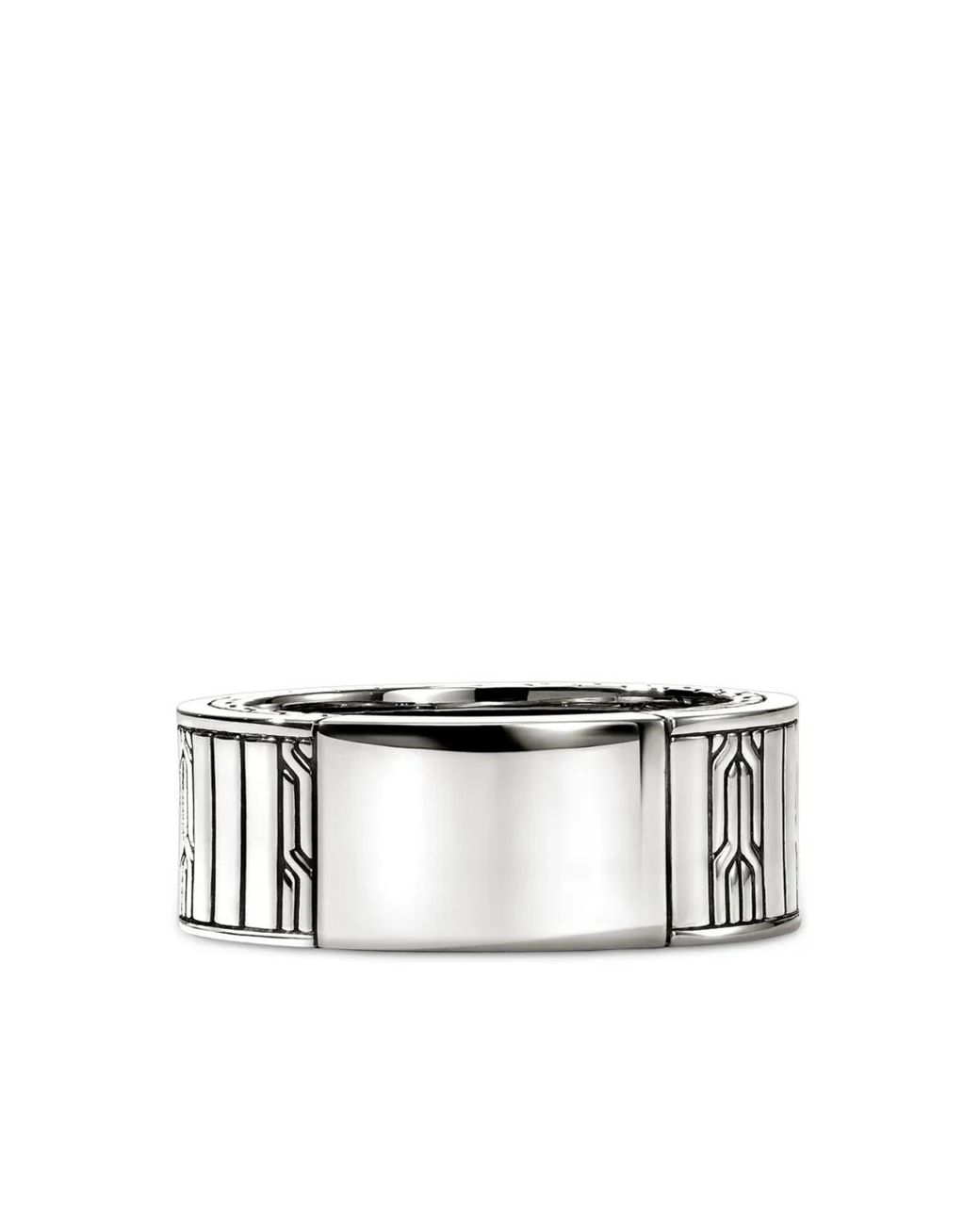 John Hardy Ring Mit Geometrischem Einsatz in Blue für Herren