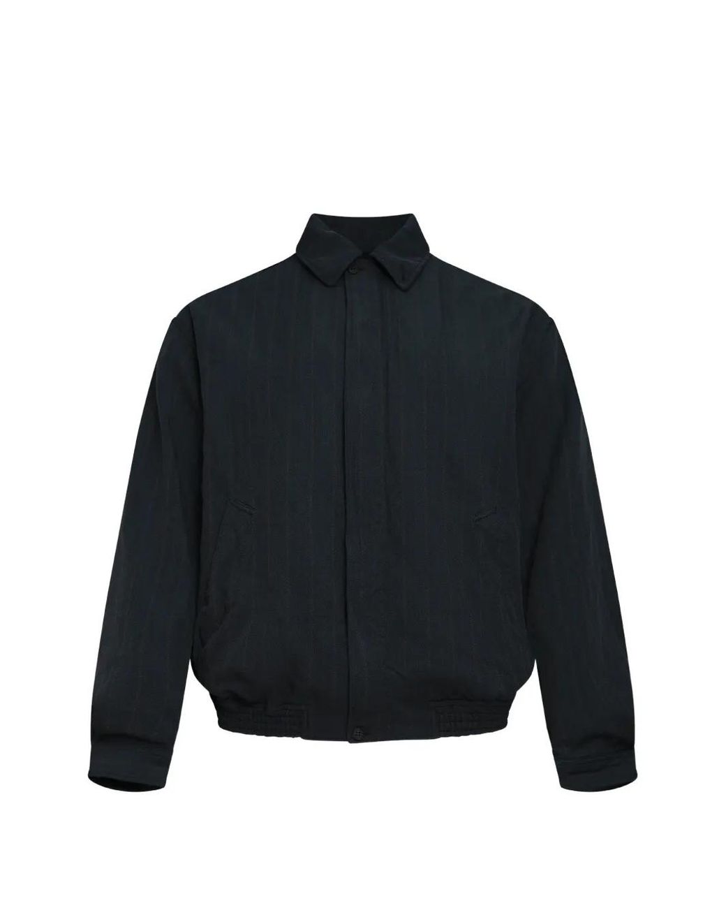 Comme des Garçons Blue Herringbone Zip-Up Jacket for men